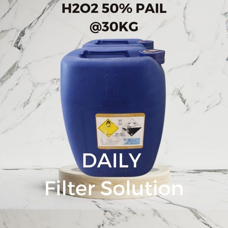 H2O2 50% Hidrogen Peroksida Pail Isi 30 Kg