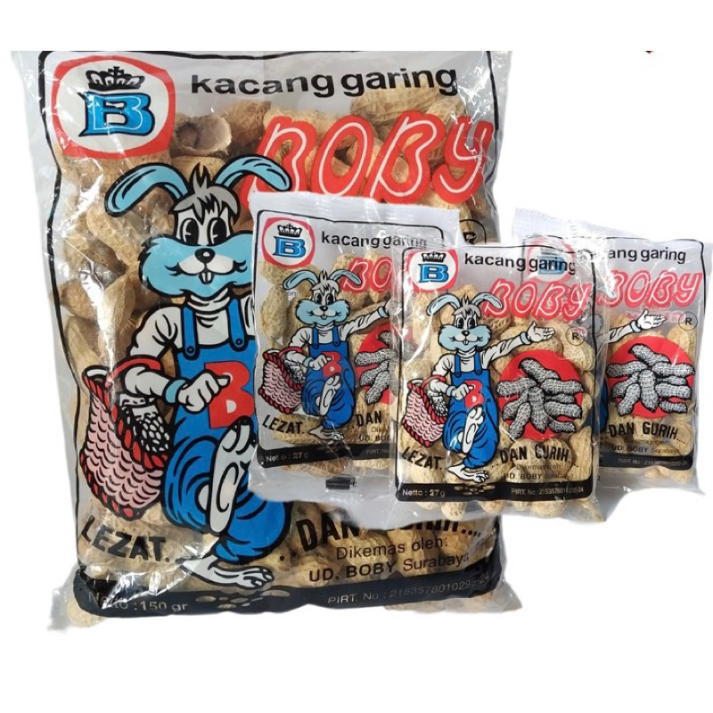 

Kacang Kulit Garing Boby 150gr