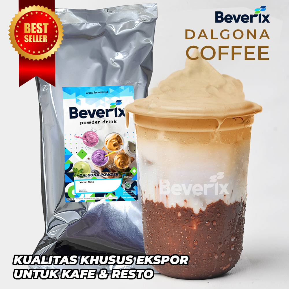 

Bubuk Sticky/Dalgona Rasa Coffee Kopi Cappucino Beverix Powder Drink 500 Gram