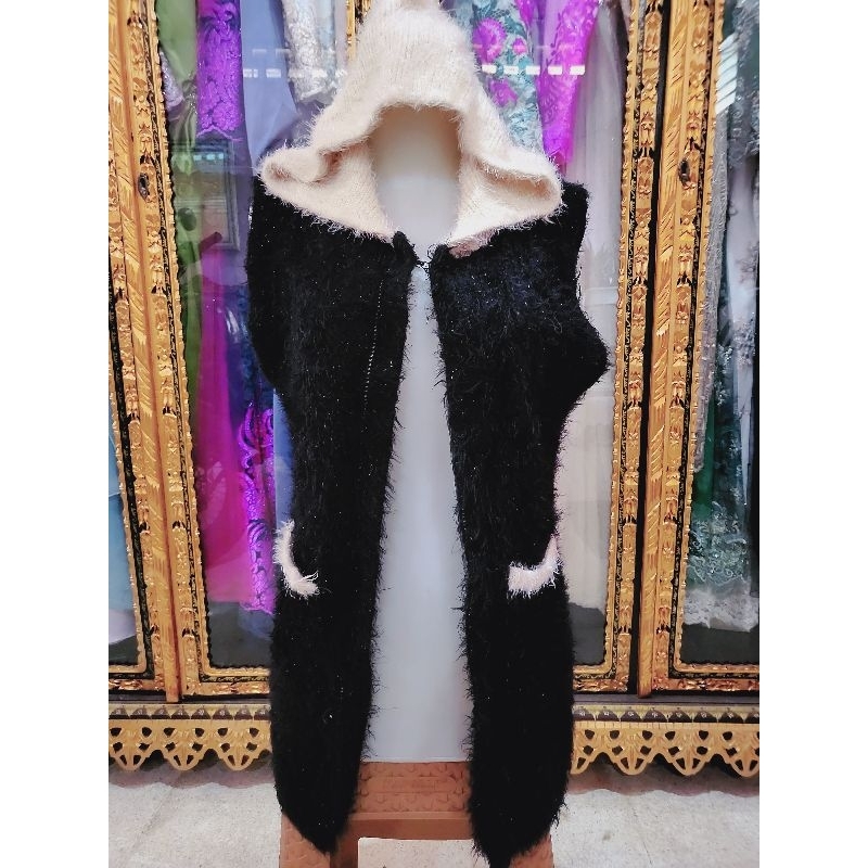 Outer Hoodie Fuzzy / Outer Bulu Motif