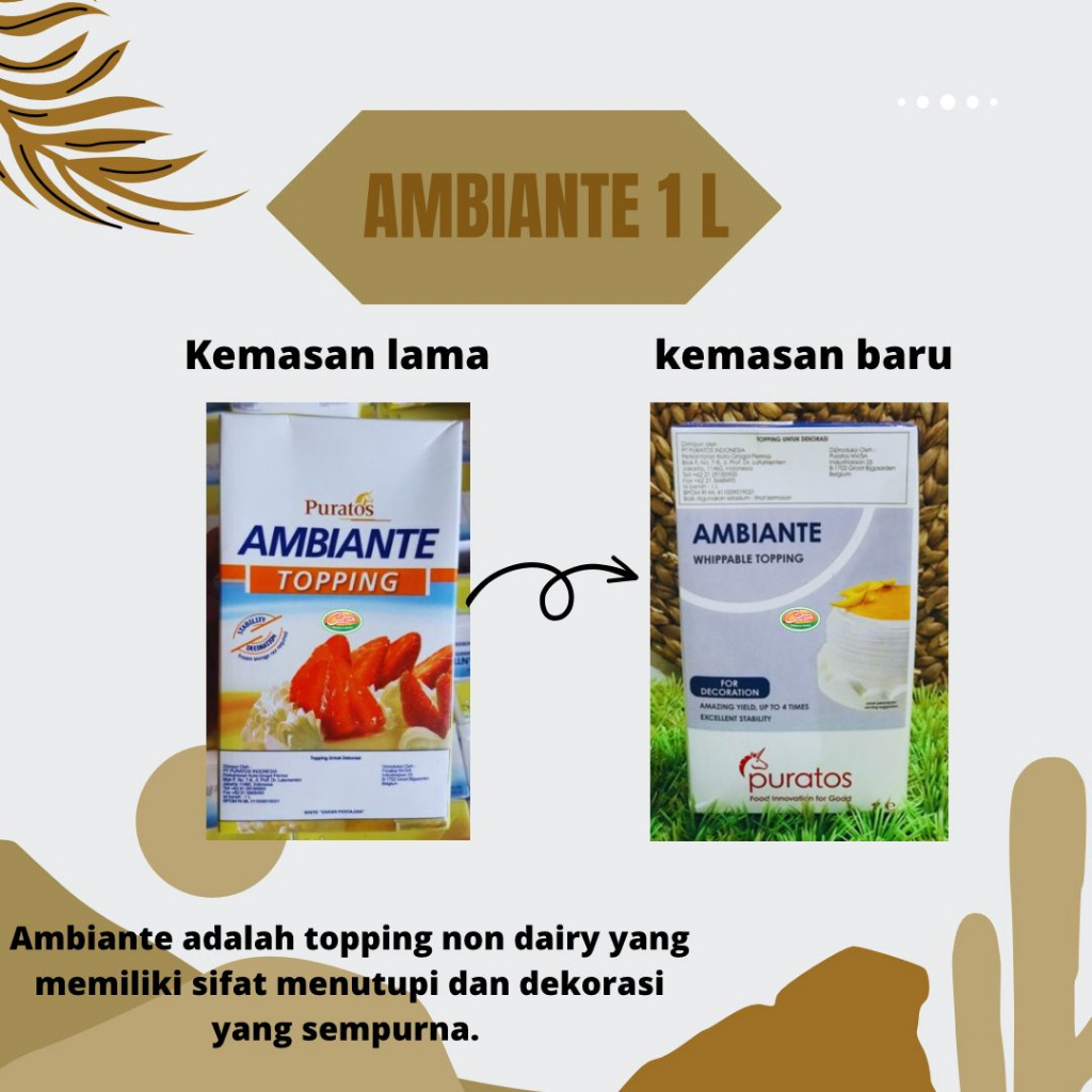 

AMBIANTE WIPPY CREAM 1 LITER