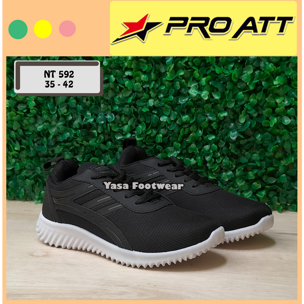 Yasa Footwear - Sepatu PRO ATT NT 592 35-42 /Sepatu Sekolah Hitam /Sepatu Sneakers Anak /Sepatu Kere