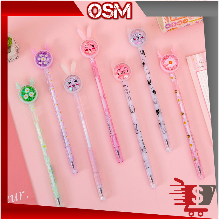 

OSM - S5610 Pena Pulpen Gel Motif Karakter Kelinci Lucu / Bolpen Gel / Pena Telinga Kelinci / Pulpen Gel 0.5mm / Stationery Sekolah