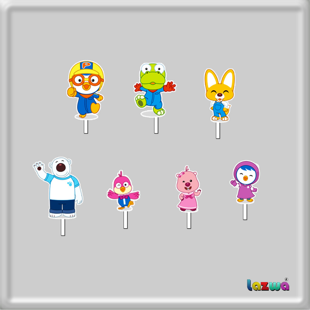 

[Whispers] Topper cupcake Pororo Hiasan kue