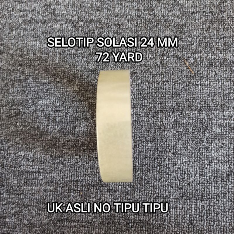

SOLASI / ISOLASI / SELOTIP / SOLATIP / LAKBAN 1 INCH 24 MM