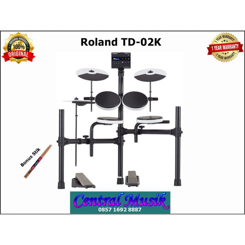 Drum Roland TD 02K/ TD-02K/TD-02K Garansi resmi 1th