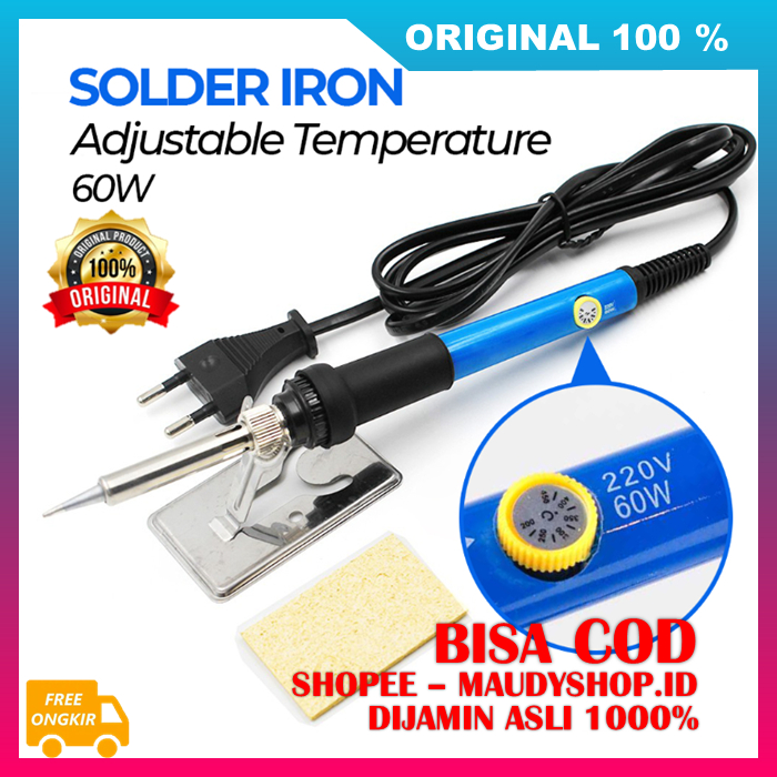 Solder Iron Multifungsi Solder Listrik Adjustable 60W ASLI ORI