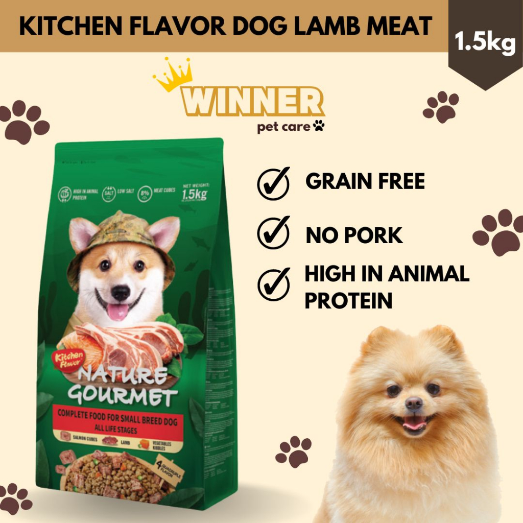 Kitchen Flavor Dog Lamb Meat Small Breed All Life Stages 1.5kg