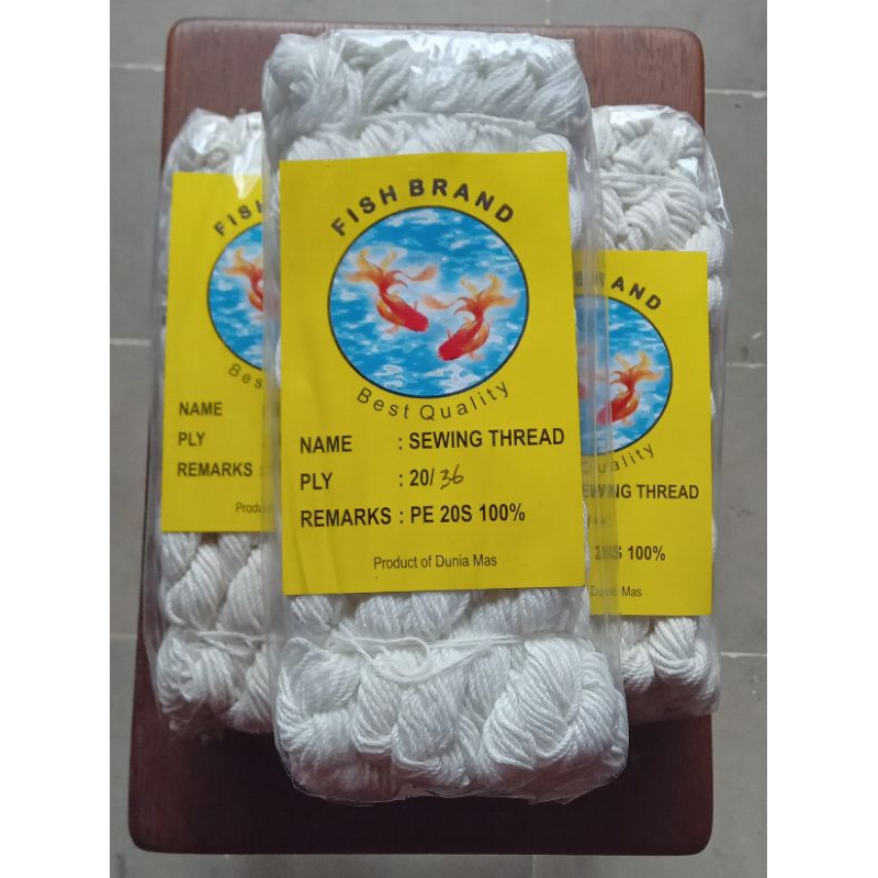 

Benang Rami Putih | Tali Pengikat Uang FISH BRAND