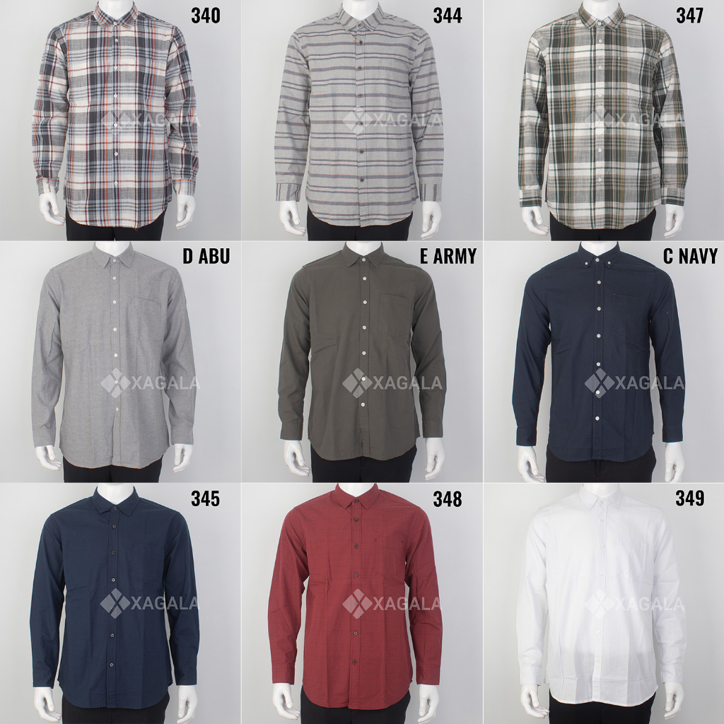 KEMEJA PRIA LENGAN PANJANG EZIO KEMEJA COWOK TANGAN PANJANG