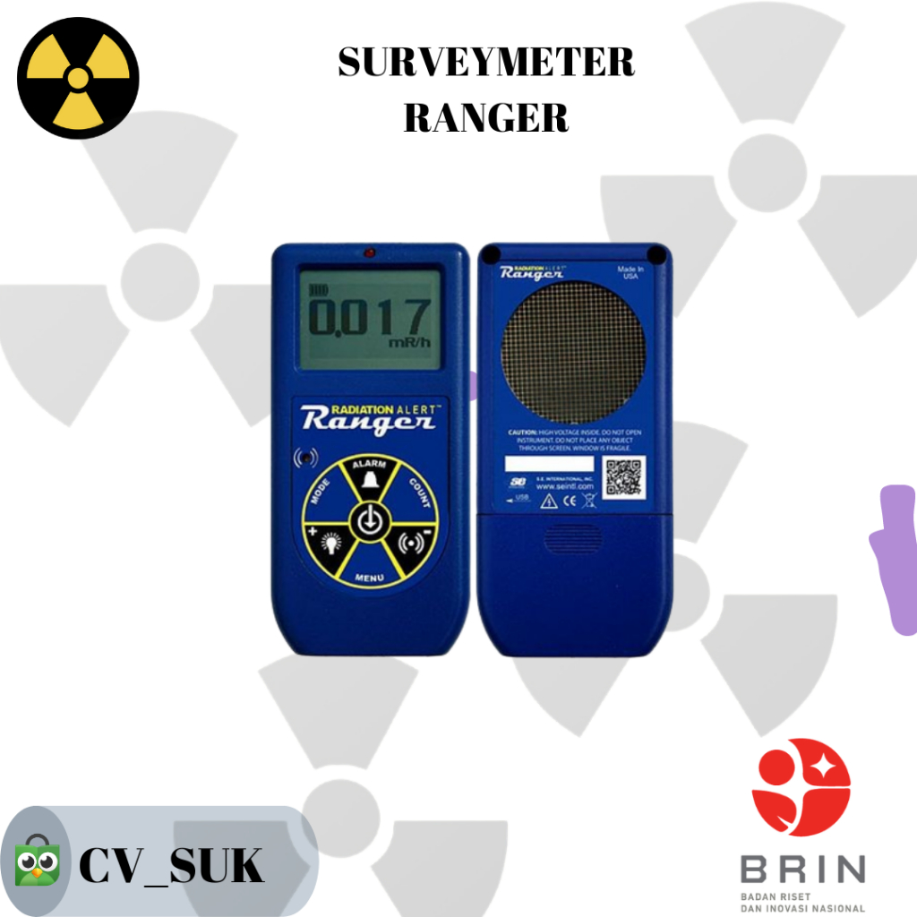 Detektor radiasi Surveymeter Rangger
