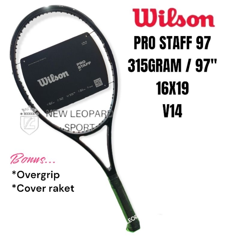 Raket tenis wilson PRO STAFF 97 V14 NOIR Berat 315