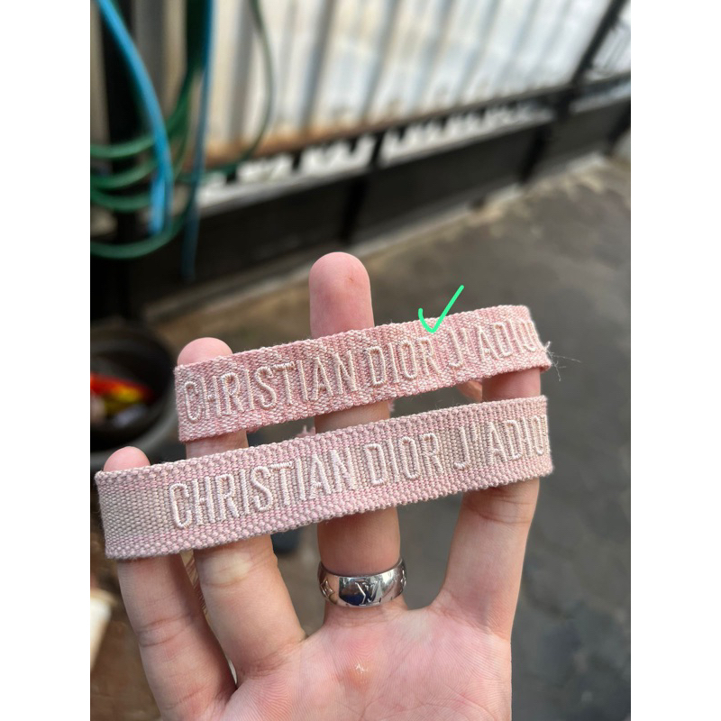 Dior Friendship Bracelet Pink 1Pc No Box Authentic