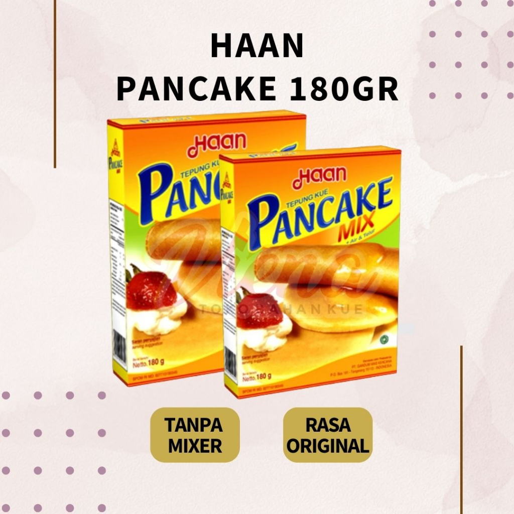 

Haan Pancake Mix 180gr - Pancake Instan