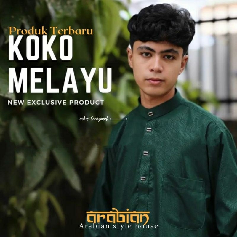 Baju Koko Melayu Bin Husein Terbaru | Taqwa Bin Husein | Koko Embos Hexagonal