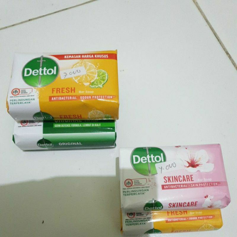 Sabun Batang Dettol 60g dan 100g