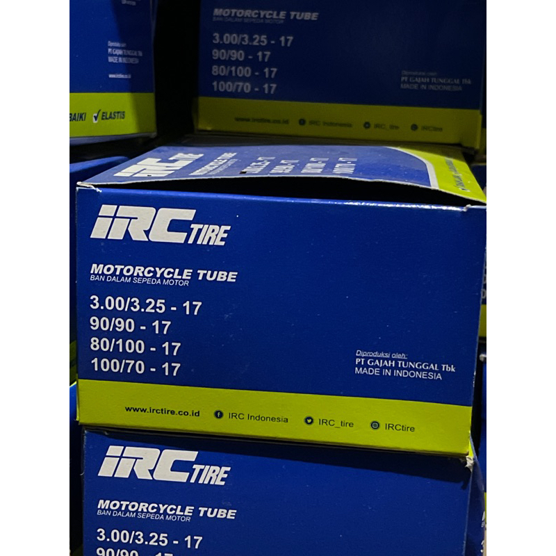 [1 PCS] BAN DALAM IRC 300/325-17 (100% ASLI IRC) BAN DALAM 300-17 325-17 IRC BD 90/90-17 80/100-17