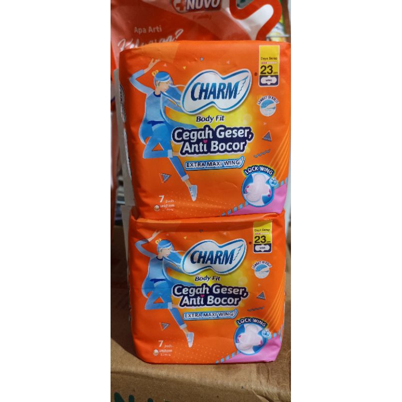 DAPAT 2 BIJI Charm Softex Sayap 7pads