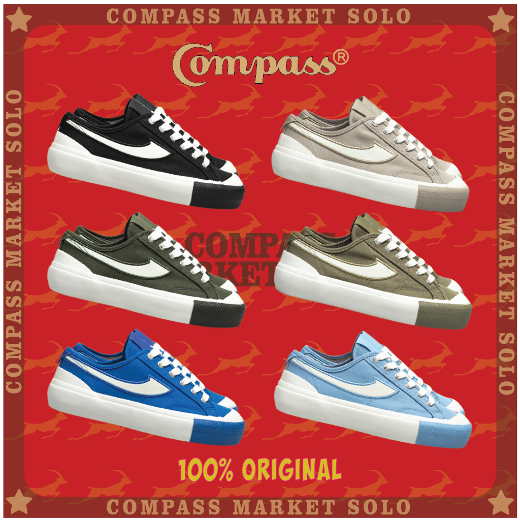 [ORIGINAL] SEPATU COMPASS PROTO LITE BLACK BABY BLUE OLIVE SAGE GREEN BEIGE || COMPASS PROTO LITE V2