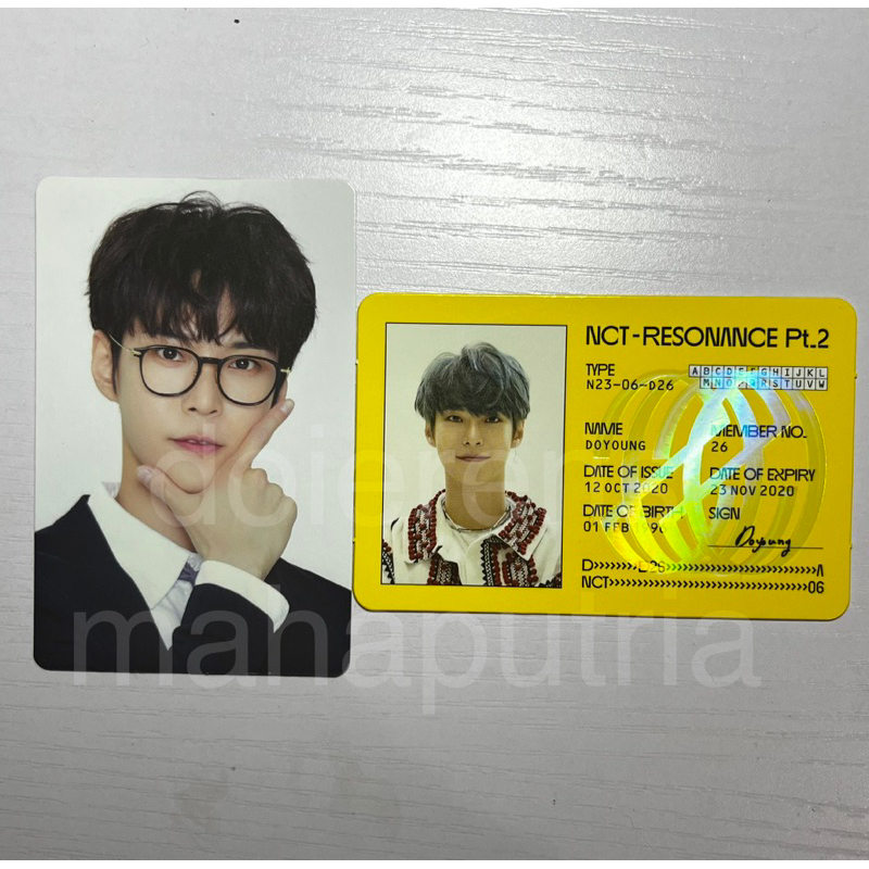 Photocard Doyoung Back to School / ID Card Resonance