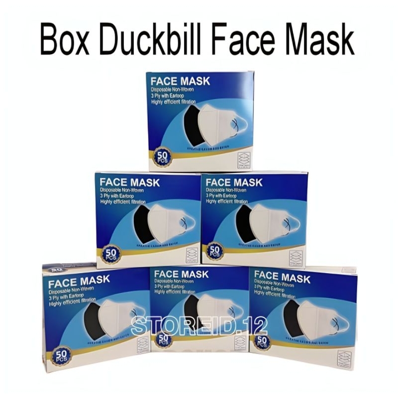 Box Kosong Masker Duckbill Face Mask / Box Duckbill Facemask