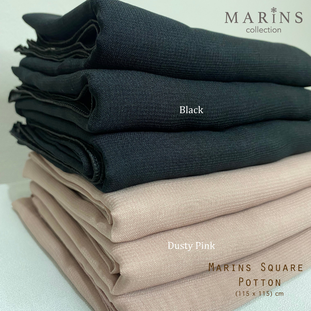 DEFECT/REJECT SALE (Minor) MARINS HIJAB SQUARE POLYCOTTON