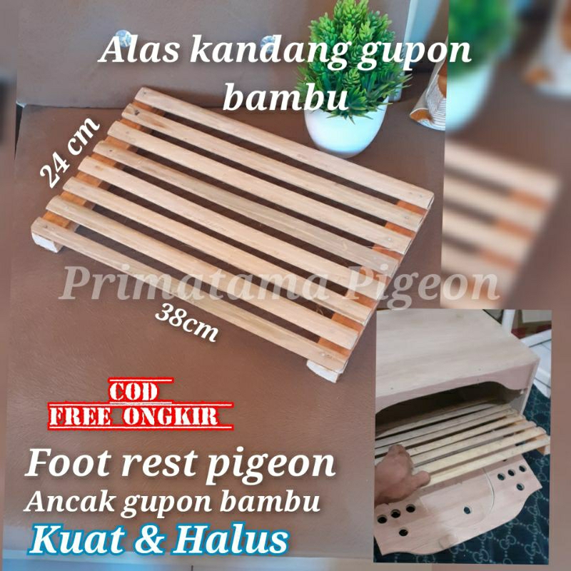 Alas kandang bambu gupon/ancak gupon merpati