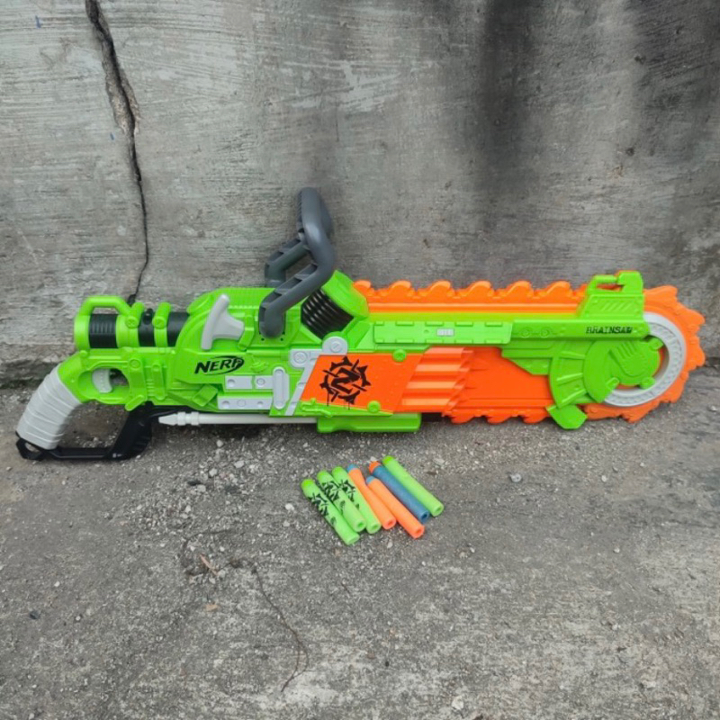 Mainan Pistol Nerf Zombie Strike Brainsaw