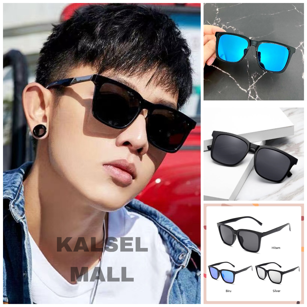 Frame Kacamata Viral Gaya Sunglases Keren Full Hitam Warna Pria Wanita Kaca Mata Retro Cassual Trend