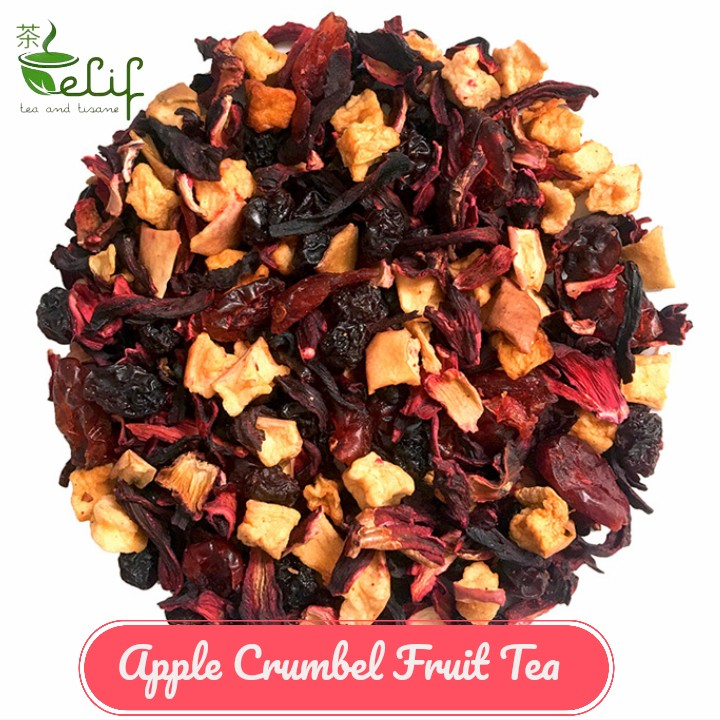 

ELIF TEA Bulk Pack Apple Crumble Fruit Tea : Apple, Strawberry, Sea Buckthorns, Orange