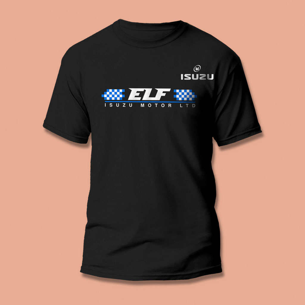 KAOS MOBIL ELF OTOMOTIF KAOS DISTRO MOBIL ISUZU ELF KEREN