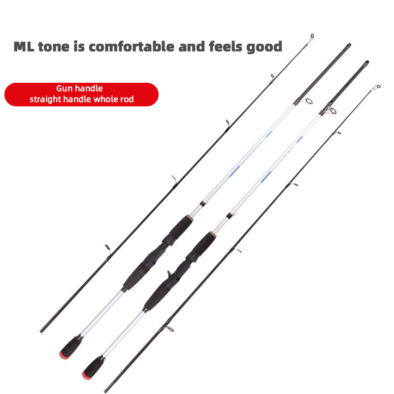 【Lucky Man】Joran pancing serat karbon murah/Gagang lurus M yang dapat disesuaikan/gagang cor