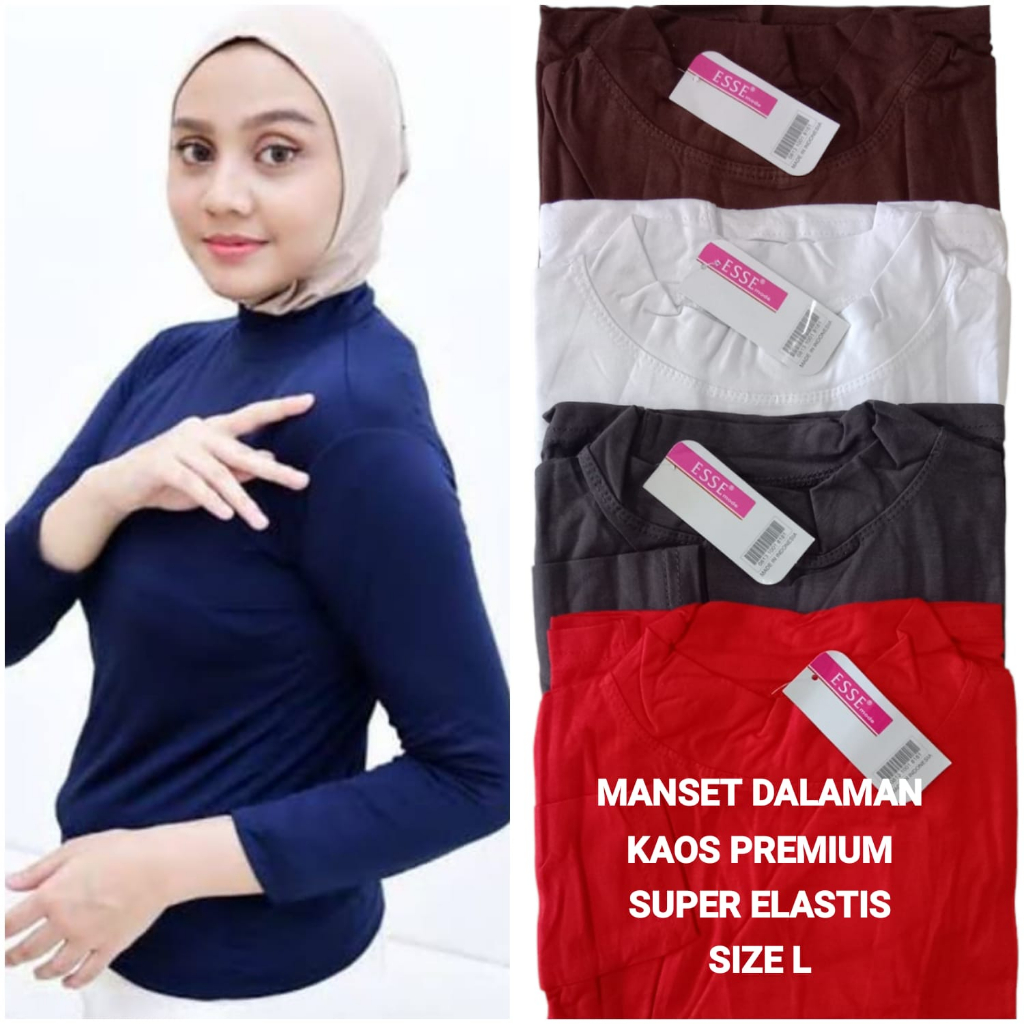Manset Baju Dalaman Inner Wanita Lengan Panjang