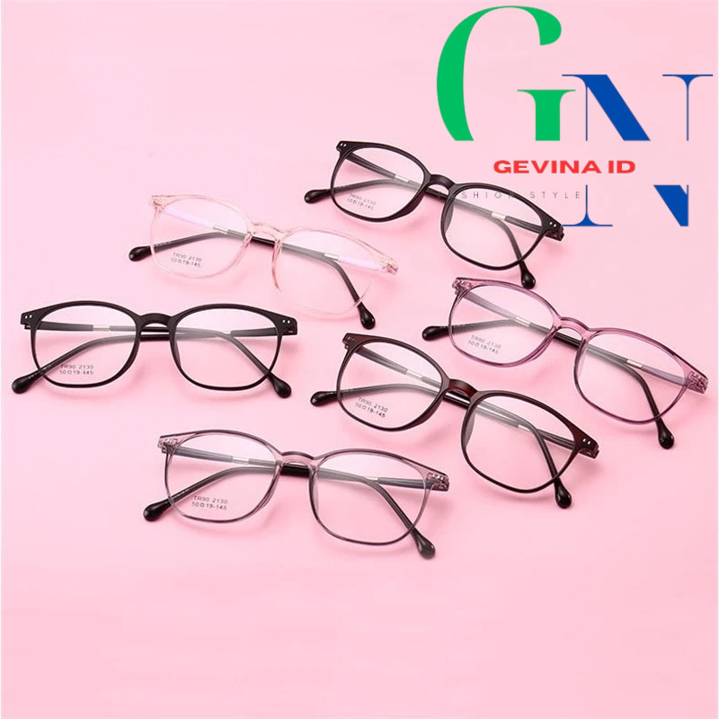 Kacamata Photocromic Blueray Minus Bluecromic Antiradiasi Frame Kotak Elastis Lentur Style Wanita Al