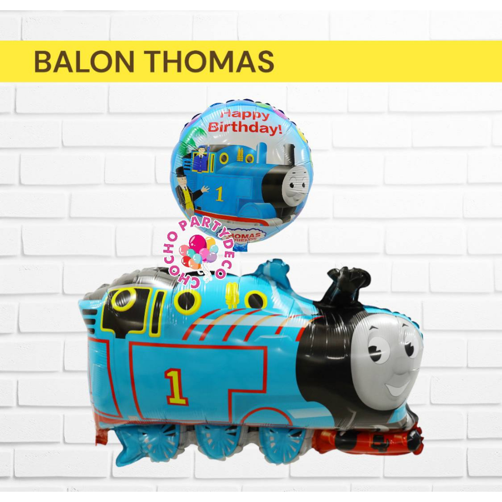 Balon THOMAS / Balon Foil Thomas Train Kereta Api