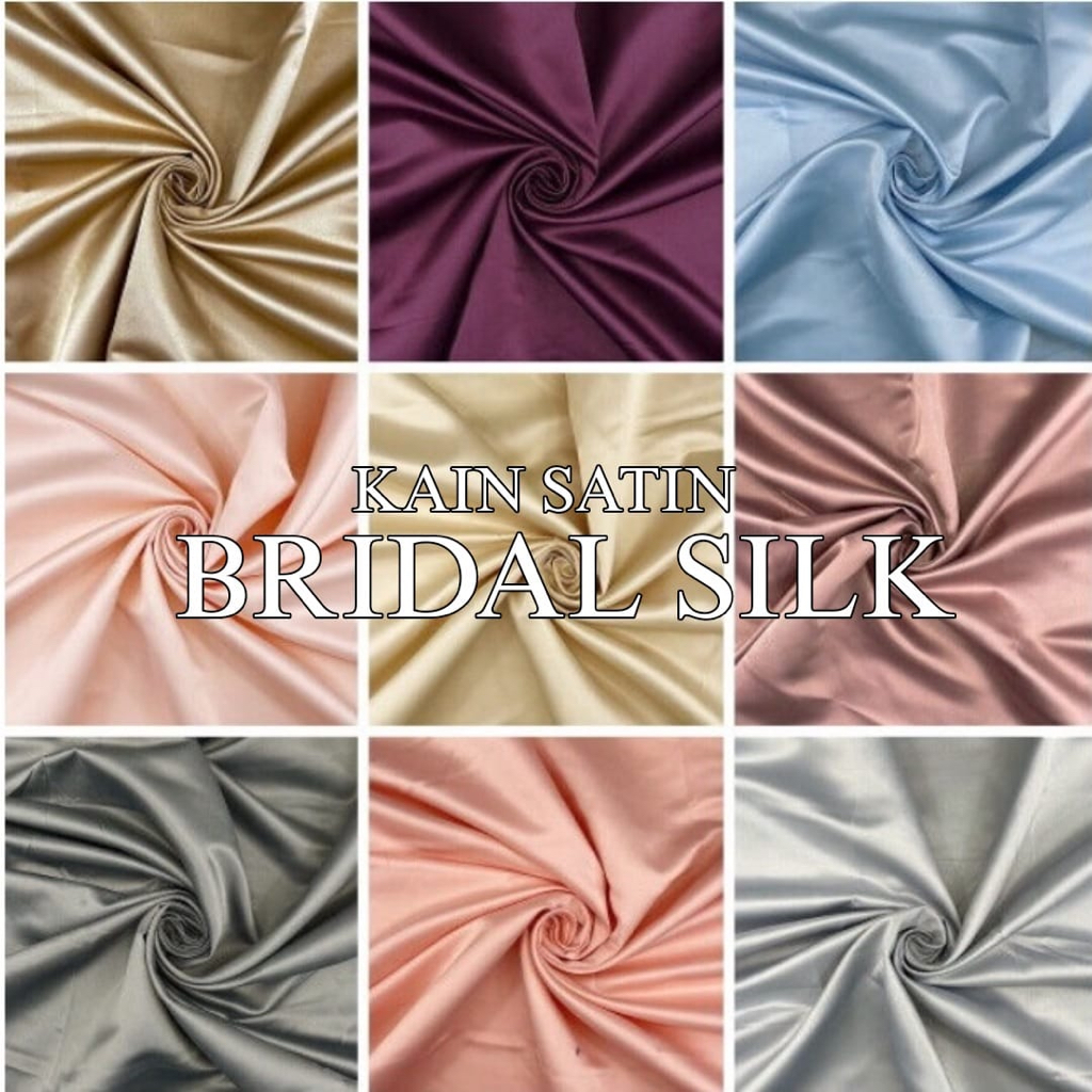 Kain Satin Bridal Duchess Premium Tebal Bahan Saten Dutches Meteran