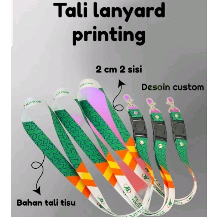 

CUSTOM TALI LANYARD ID CARD PRINTING 2 CM FULL COLOR/CETAK TALI LANYARD ID CARD PRINTING SUBLIM