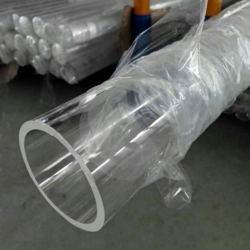 Pipa Akrilik Transparan OD 250mm x ID 240mm x 100cm Custom Pipa Akrilik