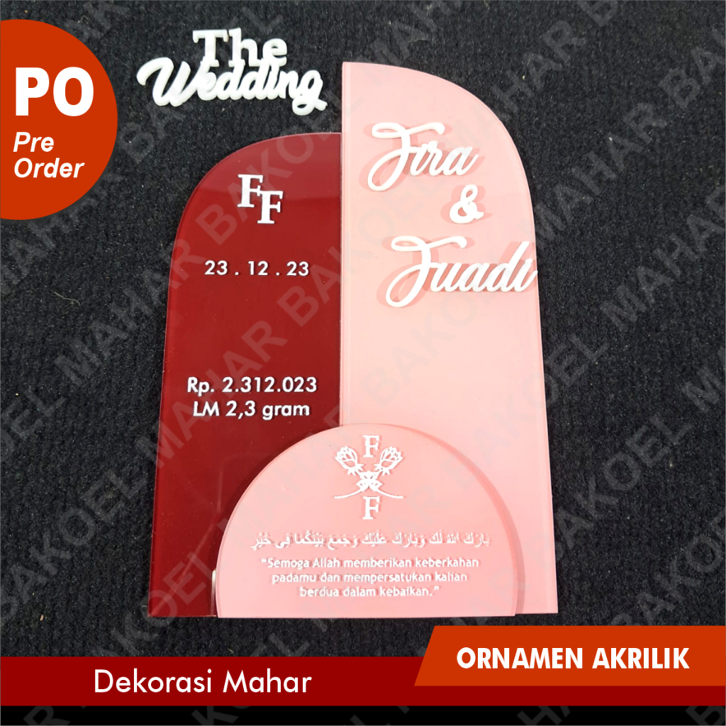 SET AKRILIK WARNA ISIAN MAHAR ORNAMEN MAHAR