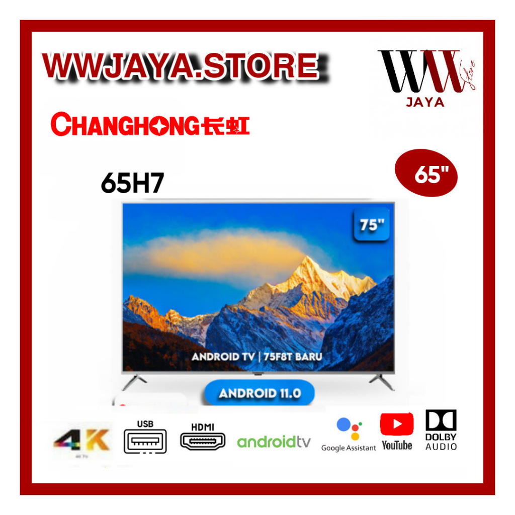 TV LED Changhong 75F8T LED Changhong 75 Inch UHD 4K Android TV