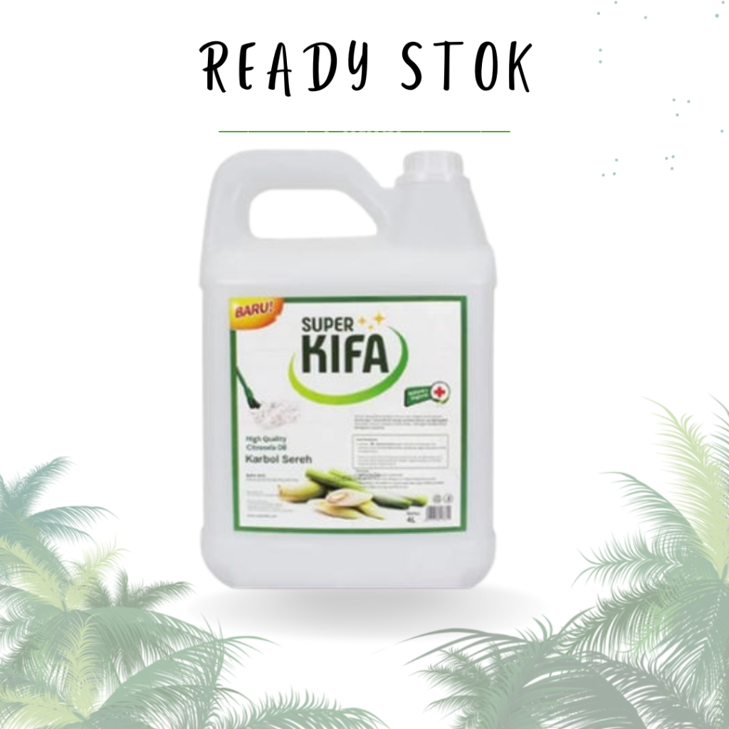 SUPER KIFA KARBOL SEREH JERIGEN 4L / SUPER KIFA KARBOL SEREH JIRIGEN 4L / PEMBERSIH LANTAI ( PCS )