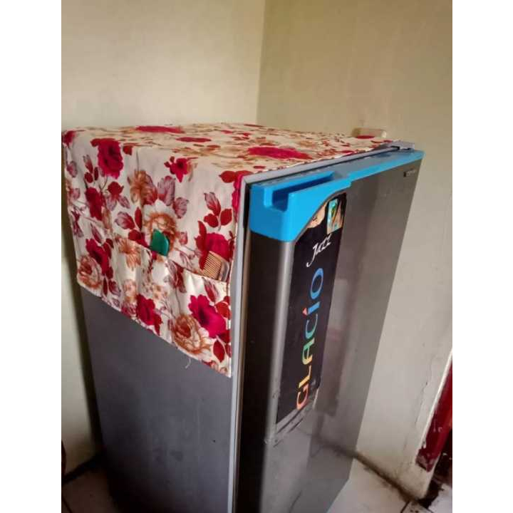 Cover Kulkas - Sarung Penutup Kulkas Murah - Taplak kulkas kain - Taplak Kulkas