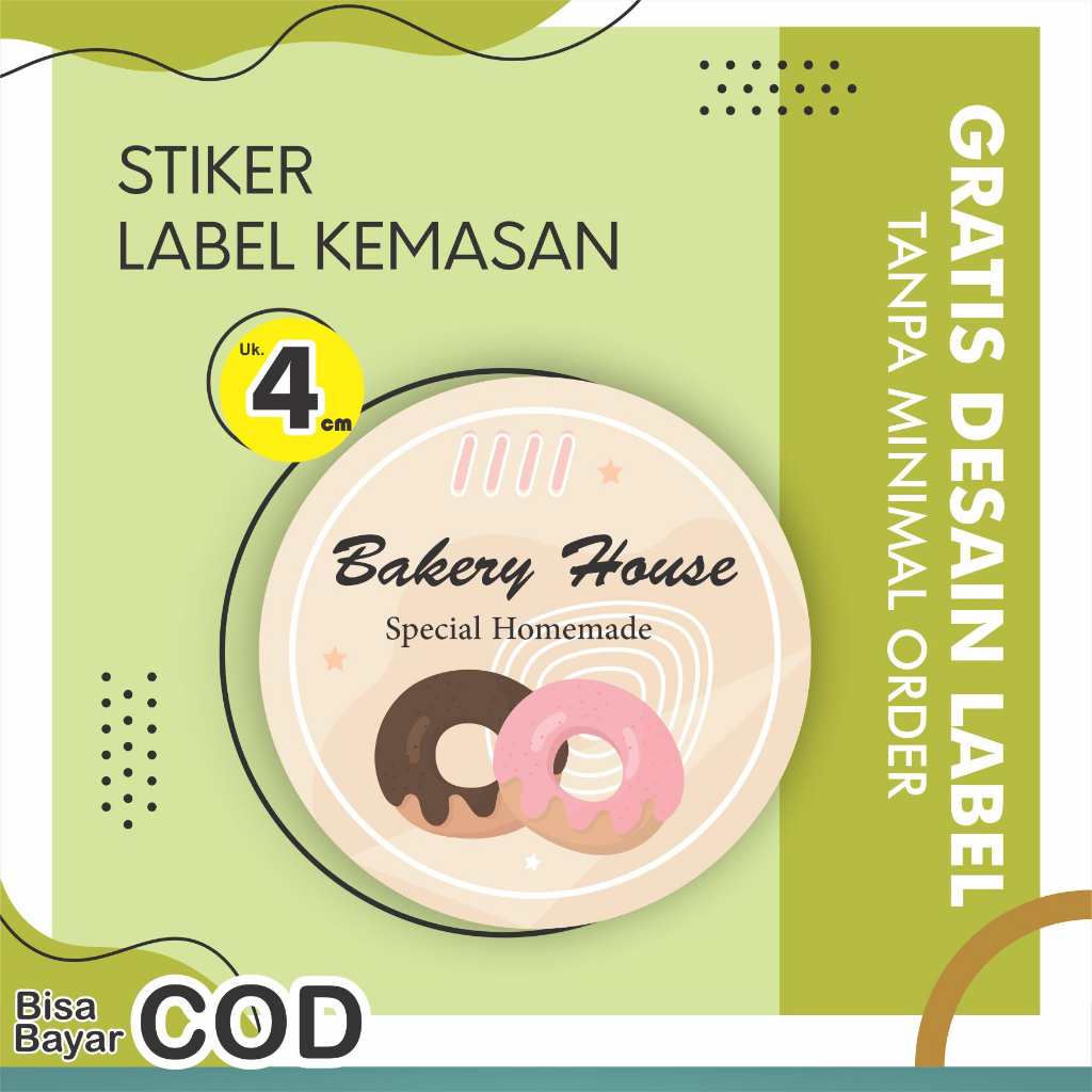 

Stiker Label Makanan Custom / Sticker Label Makanan / Stiker Kemasan