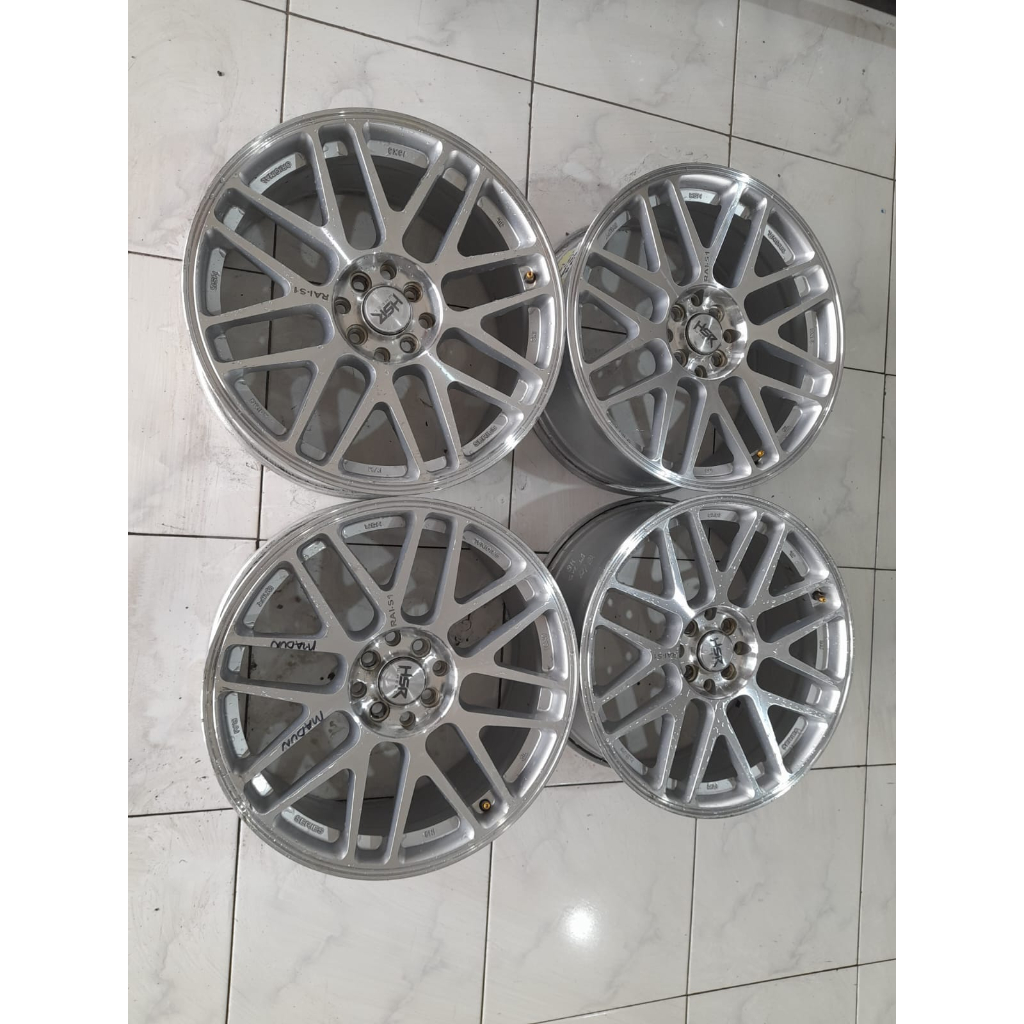VELG MOBIL BEKAS SECOND HSR RAI-S1 RING18 X8 BAUT4 ET45 KIJANG LGX XENIA AVANZA