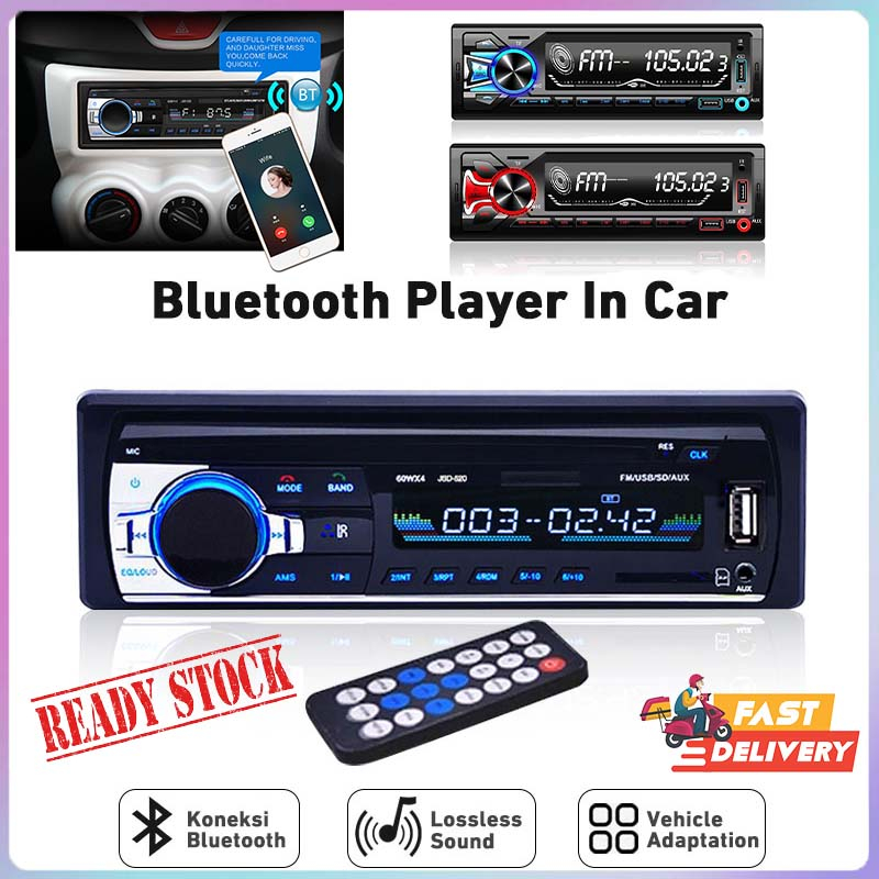 Audio Mobil MP3 Multifungsi Bluetooth Bluetooth Usb Bluetooth Audio Mp4 Player Bluetooth Tape Audio Radio Mobil Multifungsi Bluetooth USB MP3 FM Radio JSD-520 Jernih