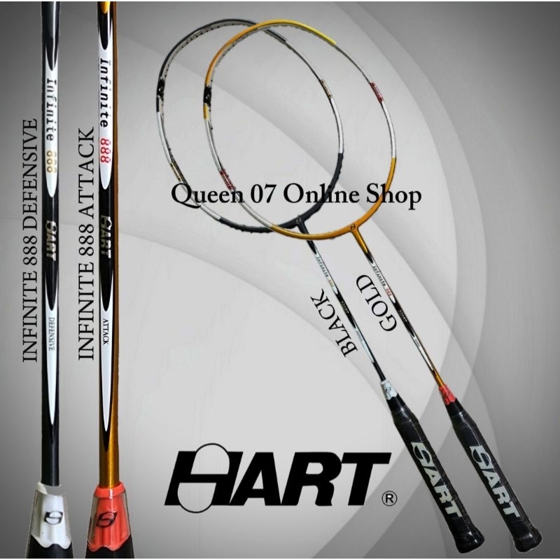 [ORIGINAL] Raket Badminton Hart Infinite 888Attack / Defensive 30 lbs