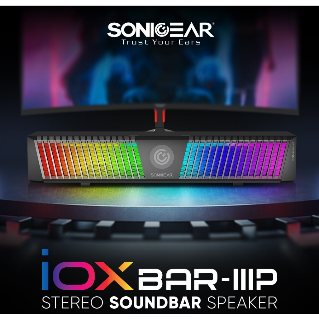 Speaker Bluetooth IOX BAR 3P Stereo Soundbar | RGB Light