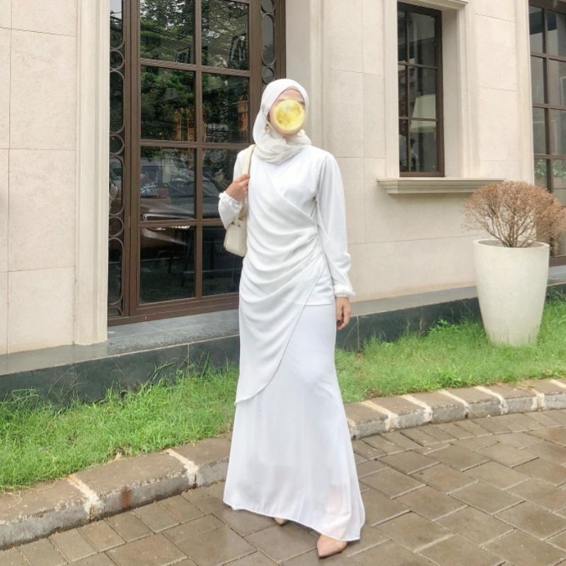 Anaya Dress - dress pesta layer gamis custom kondangan couple dress bridesmaid gaun prewedding