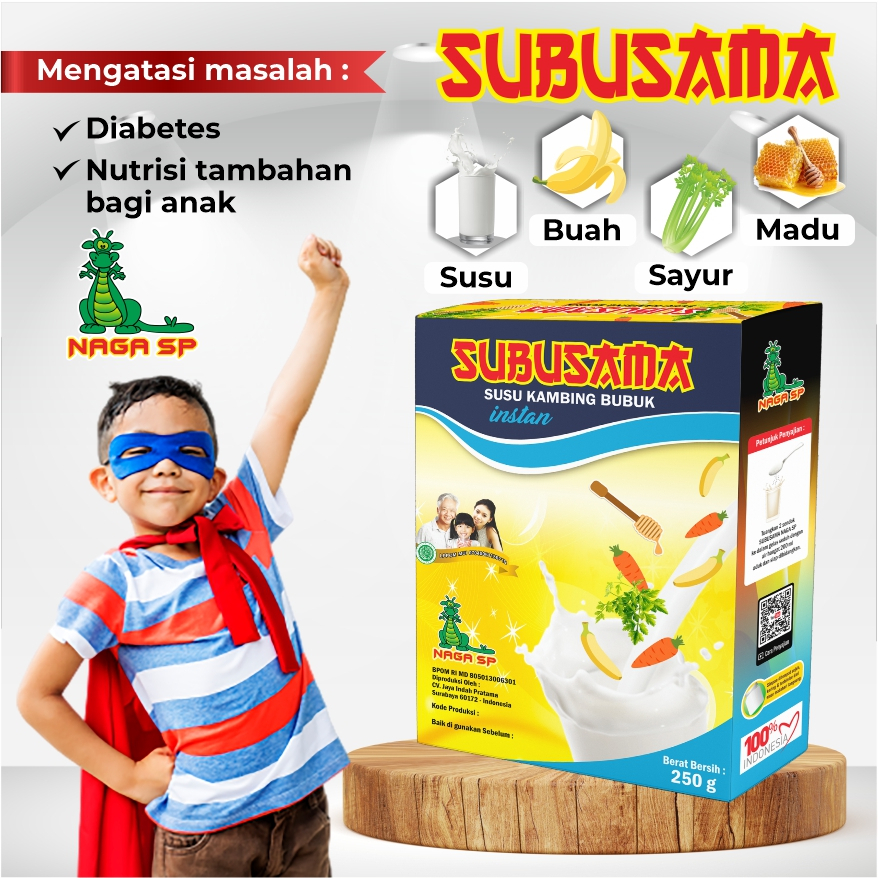 

Susu kambing rasa buah dan sayur 250g susu nutrisi anak