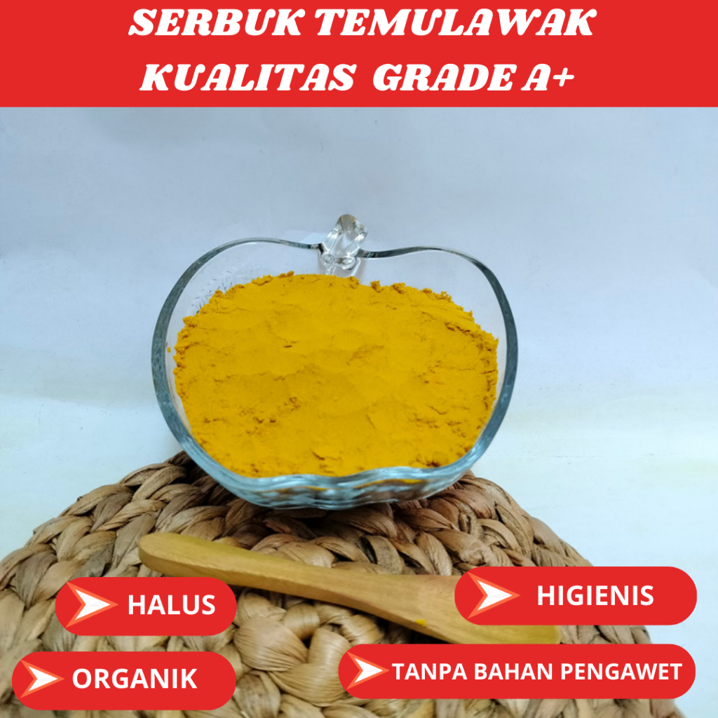 

Temulawak Bubuk Original Murni - 100% Tanpa Campuran | Curcuma Organic